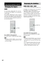 Preview for 60 page of Sony DAV-DX150 - Dvd Home Theater System Operating Instructions Manual