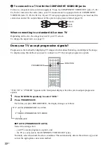 Предварительный просмотр 22 страницы Sony DAV-DX170 Operating Instructions (Main Stereo System) Operating Instructions Manual