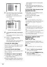 Предварительный просмотр 34 страницы Sony DAV-DX170 Operating Instructions (Main Stereo System) Operating Instructions Manual