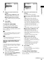 Предварительный просмотр 35 страницы Sony DAV-DX170 Operating Instructions (Main Stereo System) Operating Instructions Manual