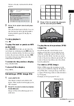 Предварительный просмотр 41 страницы Sony DAV-DX170 Operating Instructions (Main Stereo System) Operating Instructions Manual