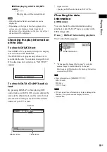 Предварительный просмотр 51 страницы Sony DAV-DX170 Operating Instructions (Main Stereo System) Operating Instructions Manual