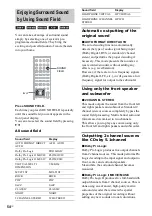 Предварительный просмотр 54 страницы Sony DAV-DX170 Operating Instructions (Main Stereo System) Operating Instructions Manual