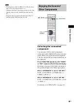 Предварительный просмотр 65 страницы Sony DAV-DX170 Operating Instructions (Main Stereo System) Operating Instructions Manual