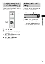 Предварительный просмотр 69 страницы Sony DAV-DX170 Operating Instructions (Main Stereo System) Operating Instructions Manual