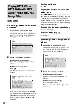 Предварительный просмотр 52 страницы Sony DAV-DX355 Operating Instructions Manual