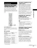 Preview for 29 page of Sony DAV-DZ1000 Operating Instructions Manual