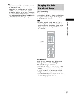 Preview for 31 page of Sony DAV-DZ1000 Operating Instructions Manual