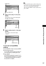 Предварительный просмотр 71 страницы Sony DAV-DZ110 Operating Instructions Manual