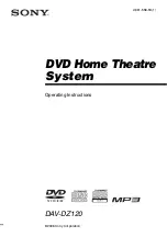 Предварительный просмотр 1 страницы Sony DAV-DZ120 Operating Instructions Manual