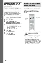 Предварительный просмотр 32 страницы Sony DAV-DZ120K Operating Instructions Manual