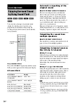 Предварительный просмотр 34 страницы Sony DAV-DZ120K Operating Instructions Manual