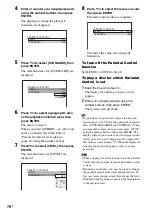 Предварительный просмотр 70 страницы Sony DAV-DZ120K Operating Instructions Manual