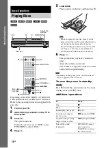 Preview for 18 page of Sony DAV-DZ20 Operating Instructions Manual