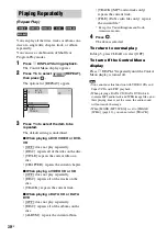 Preview for 30 page of Sony DAV-DZ20 Operating Instructions Manual