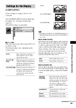 Предварительный просмотр 61 страницы Sony DAV-DZ20 Operating Instructions Manual