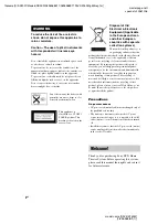 Предварительный просмотр 2 страницы Sony DAV-DZ250M Operating Instructions Manual