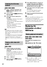 Preview for 36 page of Sony DAV-DZ340 Operating Instructions Manual