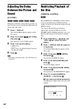 Предварительный просмотр 60 страницы Sony DAV-DZ380W Operating Instructions Manual