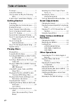 Preview for 4 page of Sony DAV-DZ500F Operating Instructions Manual