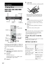 Предварительный просмотр 34 страницы Sony DAV-DZ500F Operating Instructions Manual