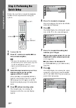 Предварительный просмотр 22 страницы Sony DAV-DZ531W Operating Instructions Manual