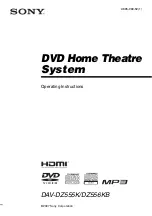 Sony DAV-DZ555K Operating Instructions Manual preview