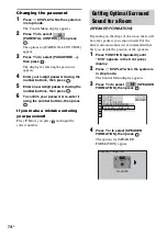 Предварительный просмотр 74 страницы Sony DAV-DZ555K Operating Instructions Manual