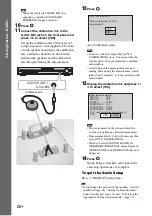 Предварительный просмотр 20 страницы Sony DAV-DZ555M Operating Instructions Manual