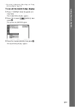 Предварительный просмотр 21 страницы Sony DAV-DZ555M Operating Instructions Manual