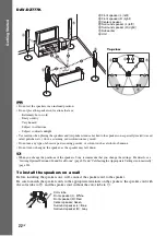 Предварительный просмотр 22 страницы Sony DAV-DZ670M Operating Instructions Manual