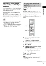 Предварительный просмотр 45 страницы Sony DAV-DZ700FW Operating Instructions Manual