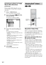 Предварительный просмотр 52 страницы Sony DAV-DZ700FW Operating Instructions Manual