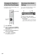 Предварительный просмотр 82 страницы Sony DAV-DZ700FW Operating Instructions Manual