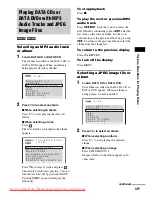 Preview for 49 page of Sony DAV-DZ720 Operating Instructions Manual