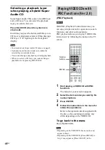 Preview for 46 page of Sony DAV-DZ770W Operating Instructions Manual