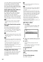 Preview for 54 page of Sony DAV-DZ770W Operating Instructions Manual