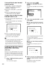 Preview for 72 page of Sony DAV-DZ770W Operating Instructions Manual