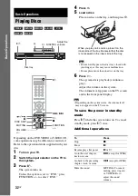 Предварительный просмотр 32 страницы Sony DAV-DZ820KW Operating Instructions Manual