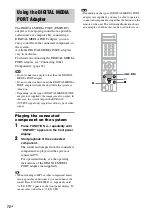 Предварительный просмотр 72 страницы Sony DAV-DZ830W Operating Instructions Manual