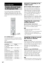 Preview for 40 page of Sony DAV-DZ850KW Operating Instructions Manual