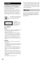 Preview for 2 page of Sony DAV-EA20 Operating Instructions Manual