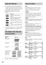 Preview for 6 page of Sony DAV-EA20 Operating Instructions Manual