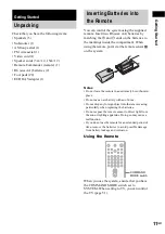 Preview for 11 page of Sony DAV-EA20 Operating Instructions Manual