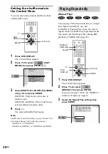 Preview for 30 page of Sony DAV-EA20 Operating Instructions Manual