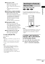 Preview for 31 page of Sony DAV-EA20 Operating Instructions Manual