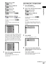 Preview for 33 page of Sony DAV-EA20 Operating Instructions Manual