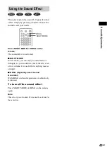 Preview for 43 page of Sony DAV-EA20 Operating Instructions Manual