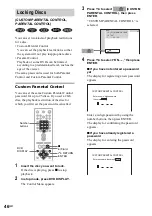 Preview for 46 page of Sony DAV-EA20 Operating Instructions Manual