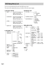 Preview for 74 page of Sony DAV-EA20 Operating Instructions Manual